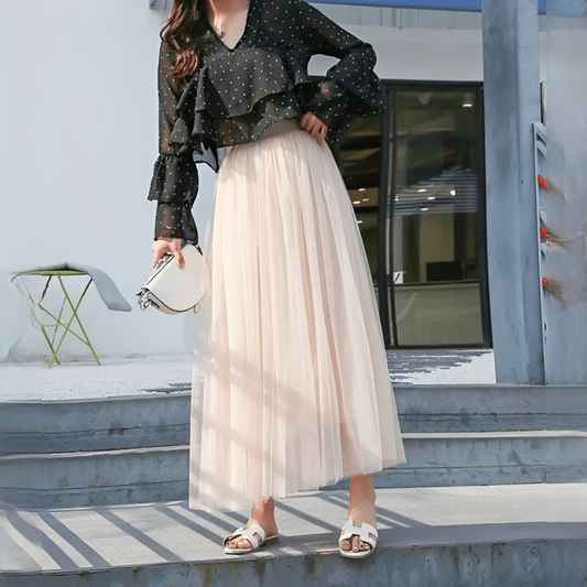 Zelde - Jupe longue féminine jusqu'aux chevilles