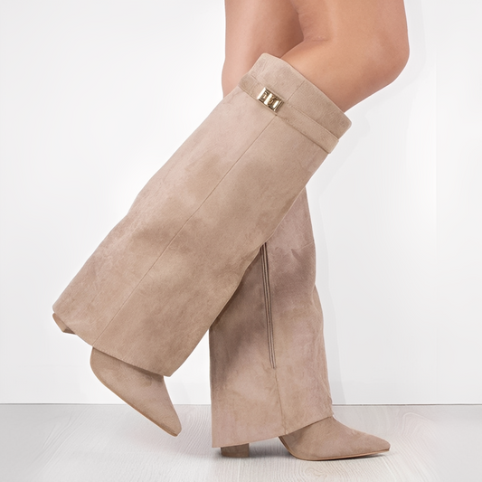 Charrise - Tall boots for women with wide calves