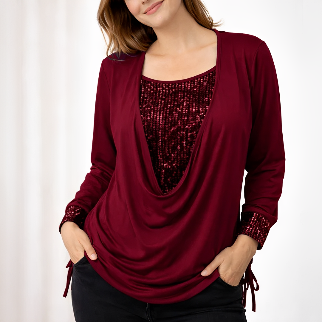 Klarise - Élégante blouse à manches longues pour femme