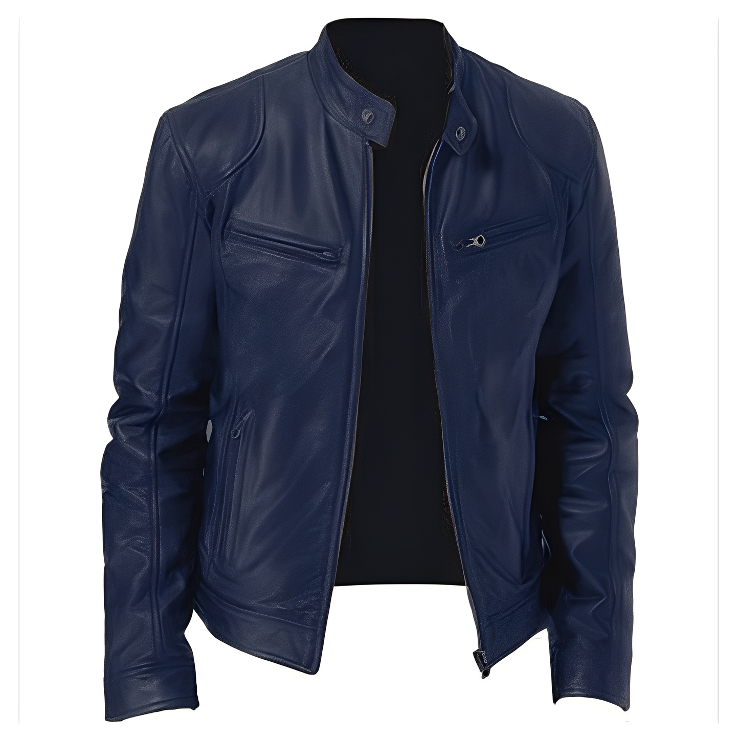 Jaron - Blouson en cuir synthétique relax pour hommes