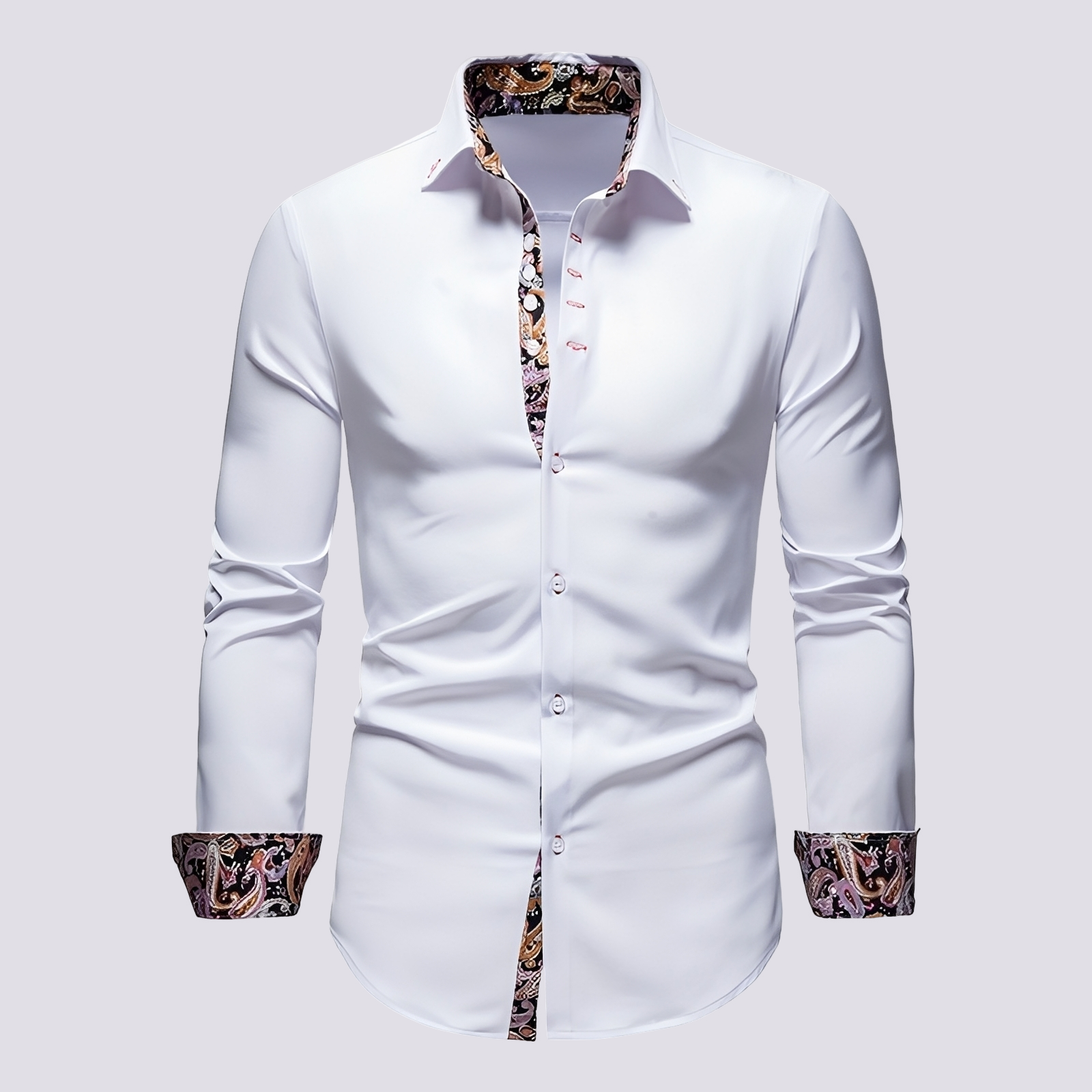 Xander - Chemise à manches longues élégante et moderne pour hommes