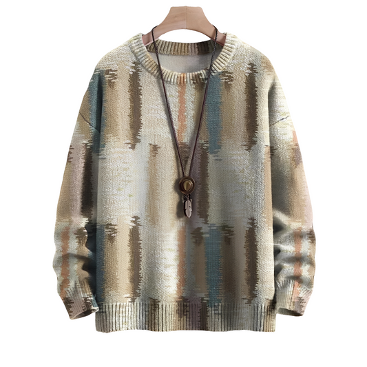 Eugene - Gestreifter Wollpullover für Herren in Mode