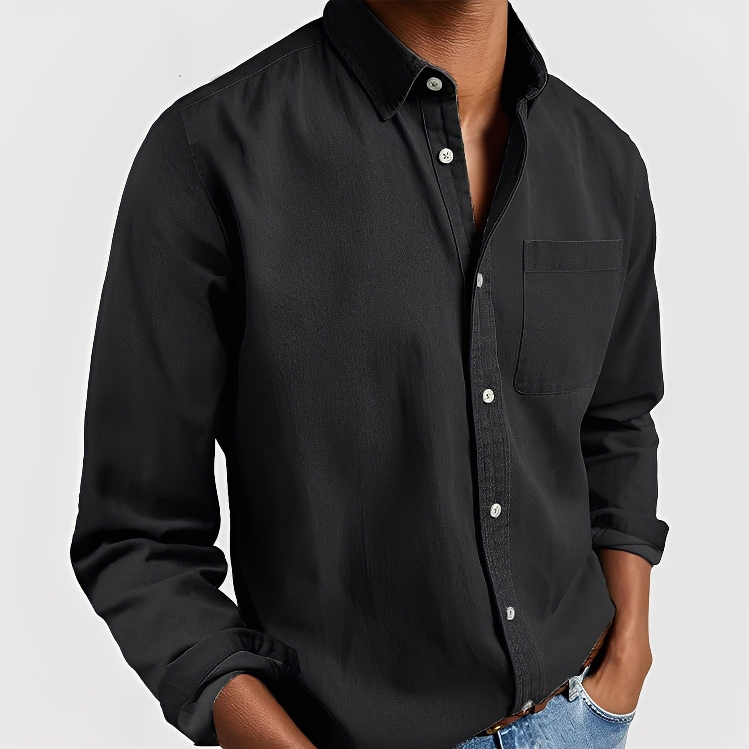 Gauvain - Chemise décontractée à manches longues pour hommes