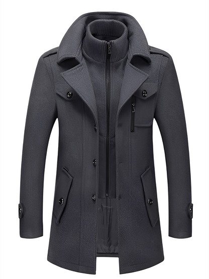 Philip - Manteau contemporain avec poches pour homme