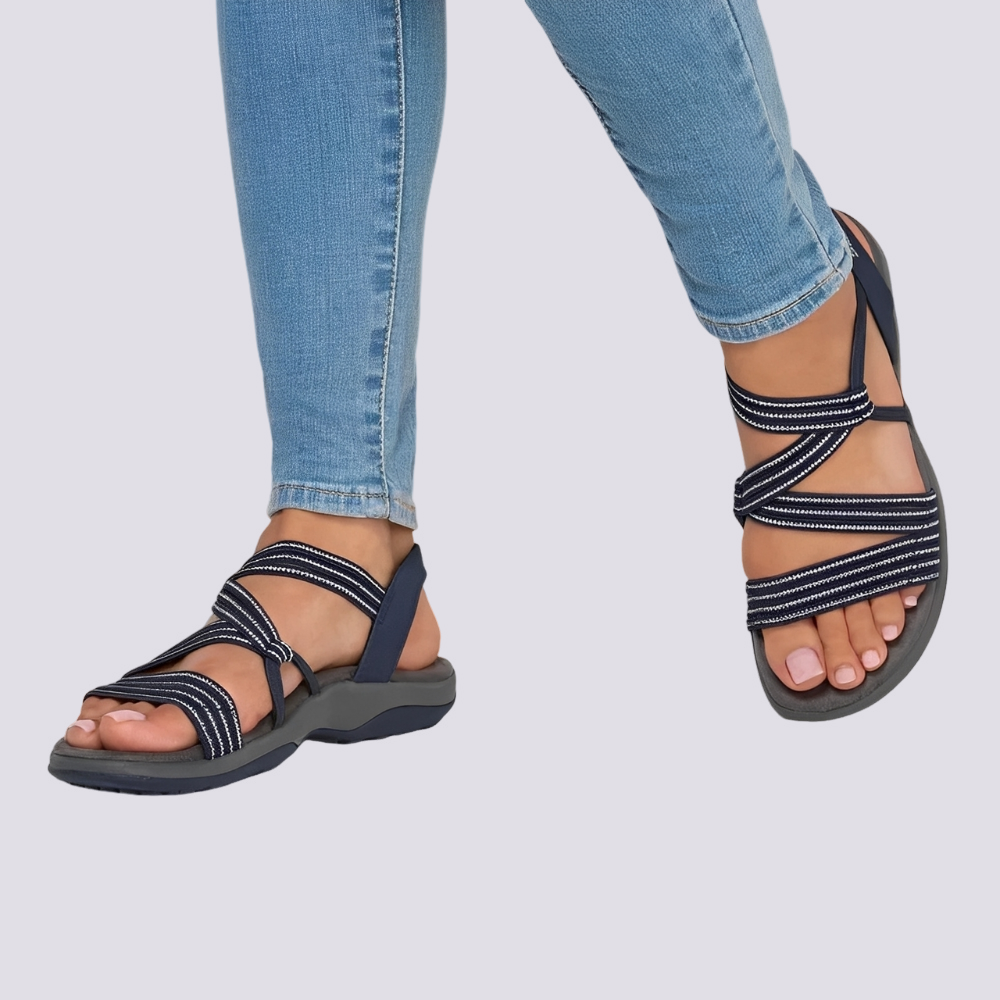 Abby - Sandales Femme - Pour Journées Décontractées à la Plage