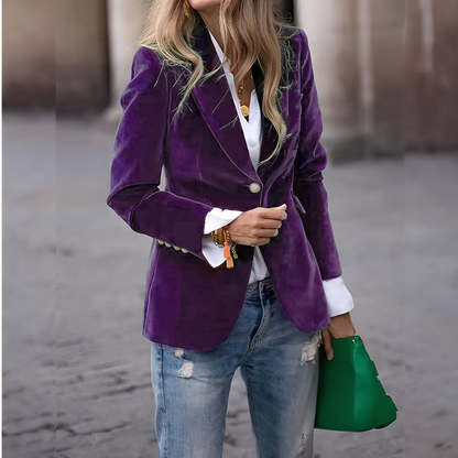 Lyliane - Casual classic jacket with buttons for women