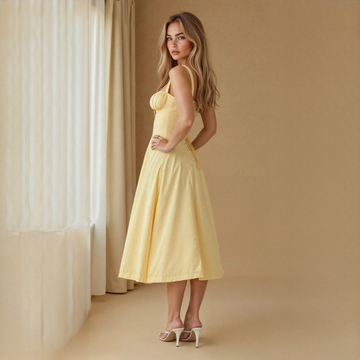 Liana - Robe midi raffinée