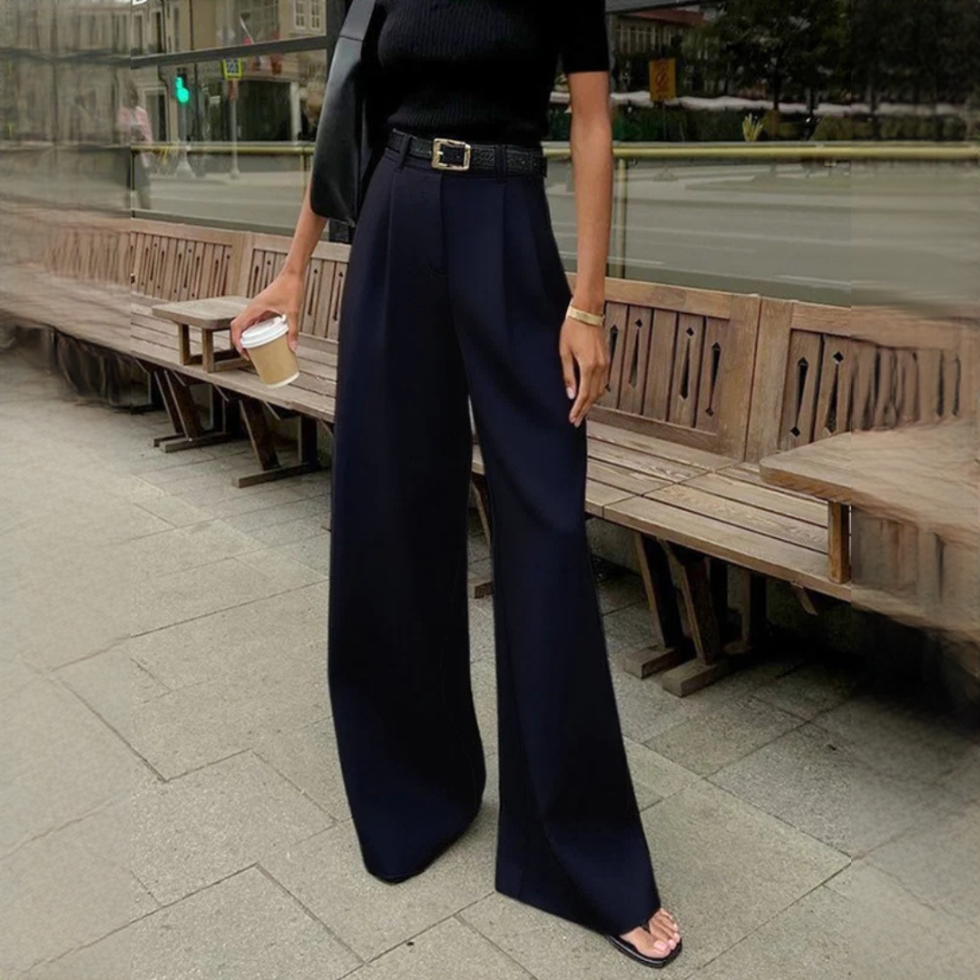Marlene - Pantalon élégant à jambes larges