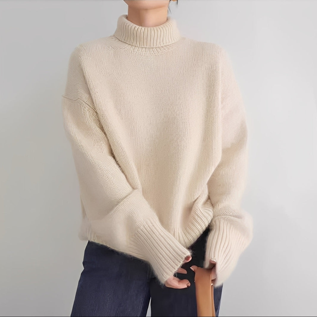 Clementine - Pull décontracté pour femmes avec col roulé
