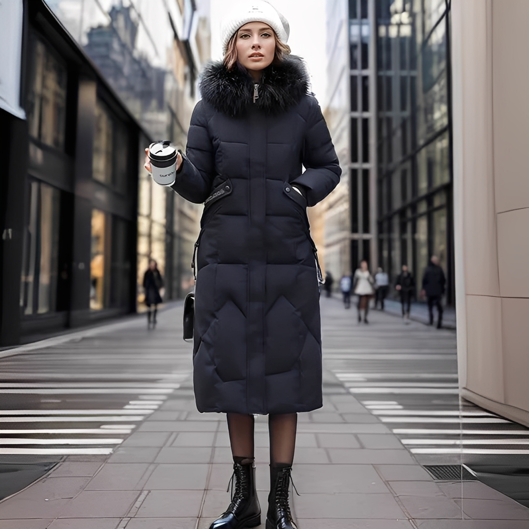 Marcellette - Manteau élégant et chaud avec capuche