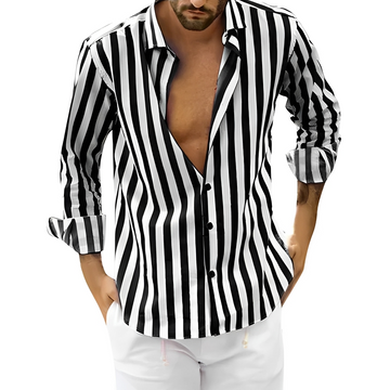 Roldan - Chemise d'été pour homme à rayures
