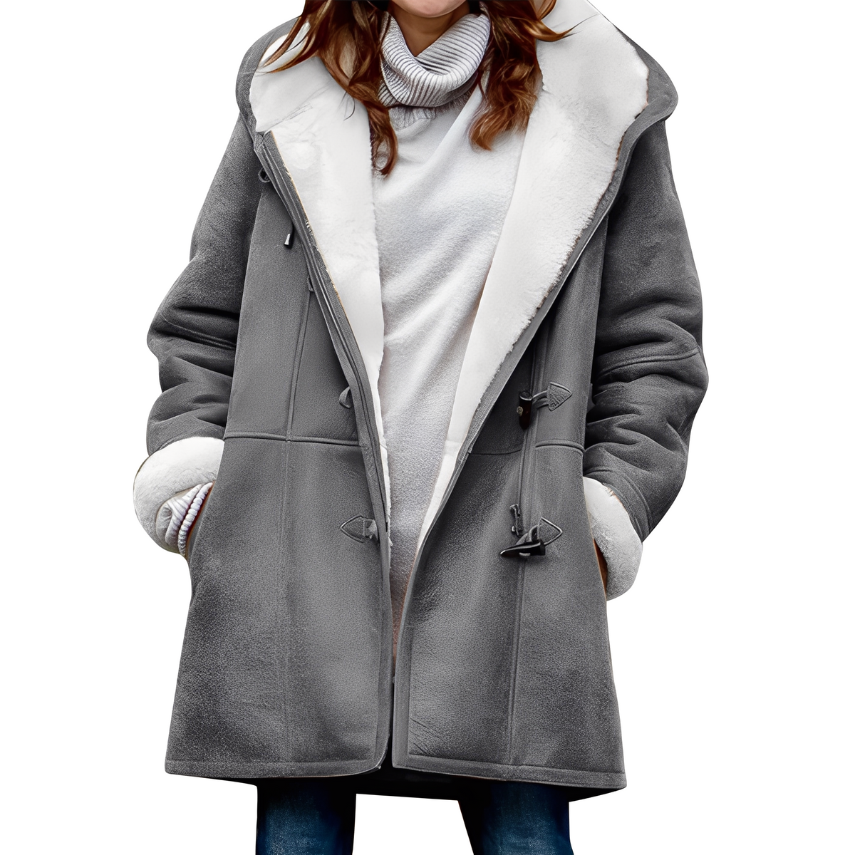 Madilyn - Manteau décontracté et chaud avec capuche