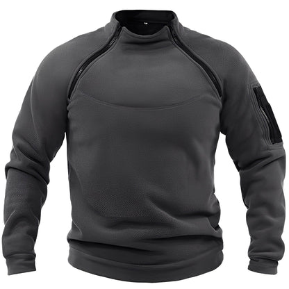 Wilbur - Sweat en polaire sport avec zip pour hommes