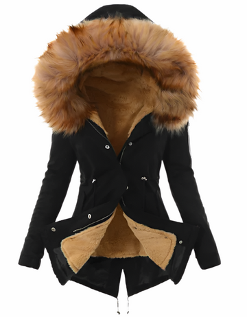 Ines - parka femme avec fausse fourrure