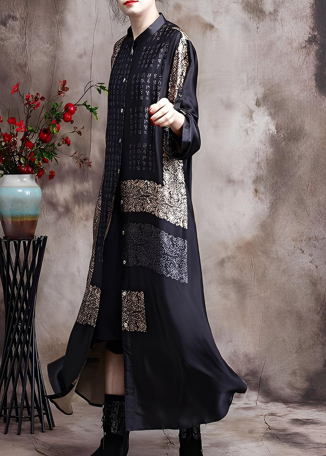 Collins - Longue robe chic avec imprimé pour femmes