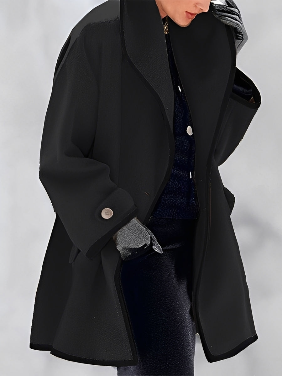 Whitney - Long manteau classique en laine pour femmes