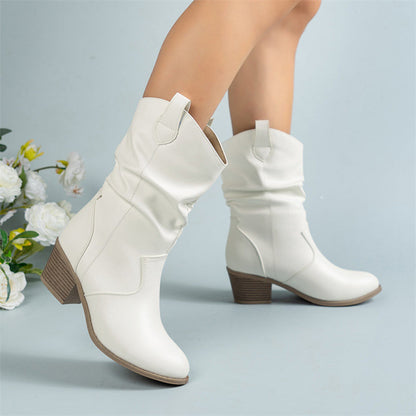 Mirabel - Bottes en cuir de cowboy classiques pour femmes