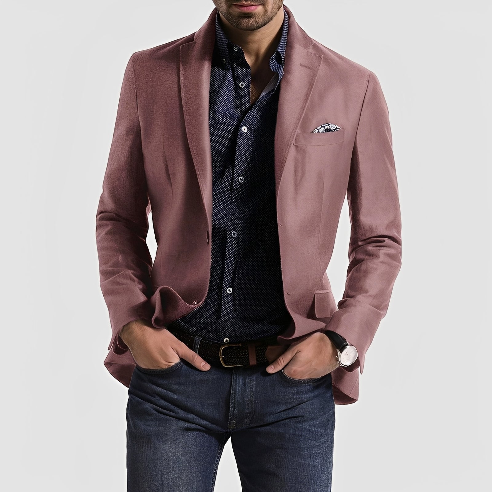 George - Blazer formel pour hommes avec fermeture à deux boutons