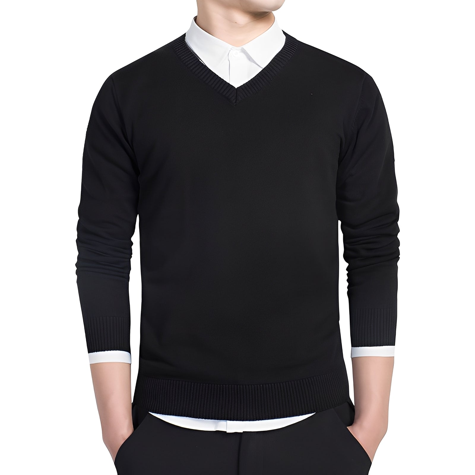 Tom - Pull douillet avec col en V