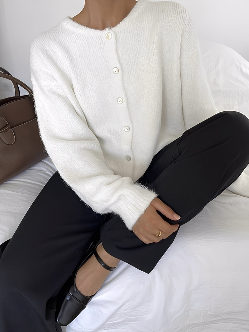 Rowena - Manteau vintage en laine avec boutons pour femmes