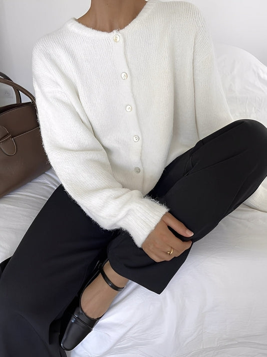 Rowena - Manteau vintage en laine avec boutons pour femmes