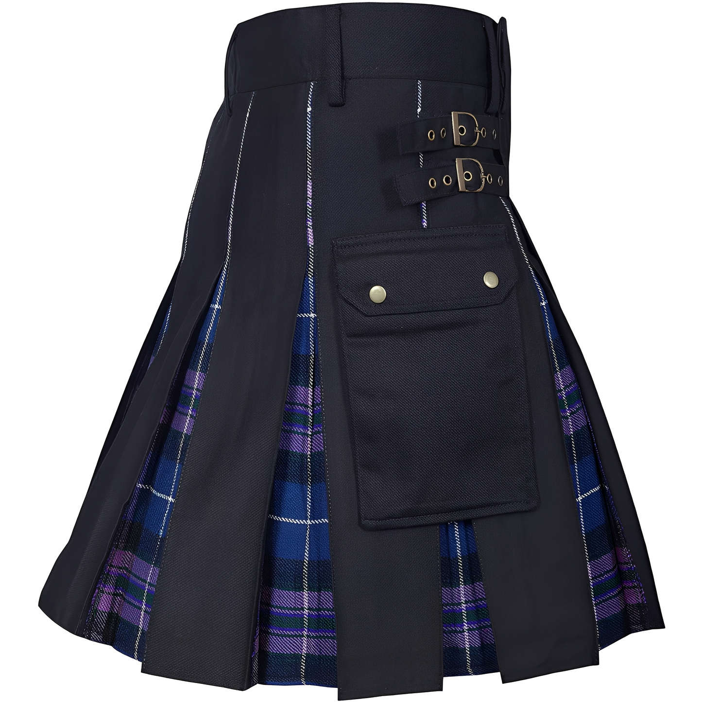 Carla - Jupe kilt symétrique et élégante avec boucle pour femmes