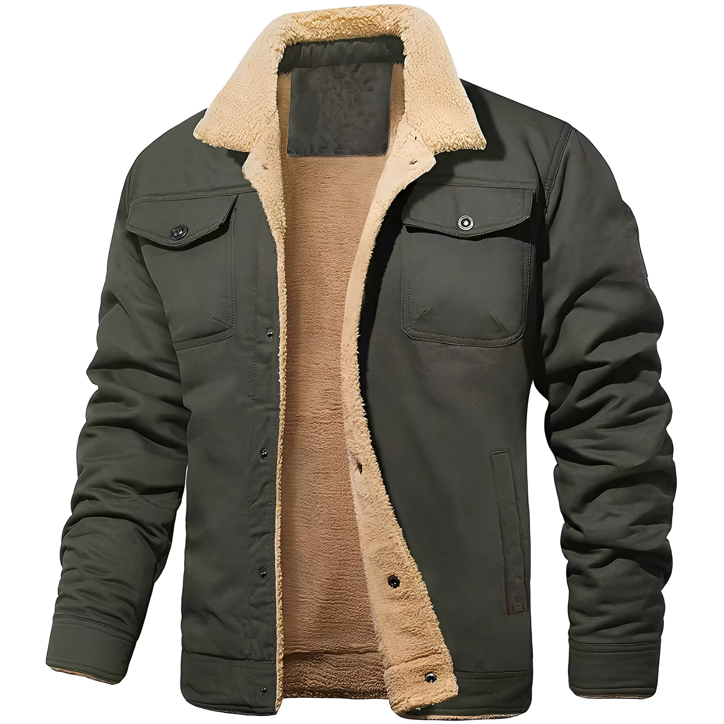 Dillon - Manteau confortable en polaire twill pour hommes