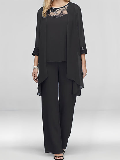 Nathalie - Ensemble trois pièces féminin et chic