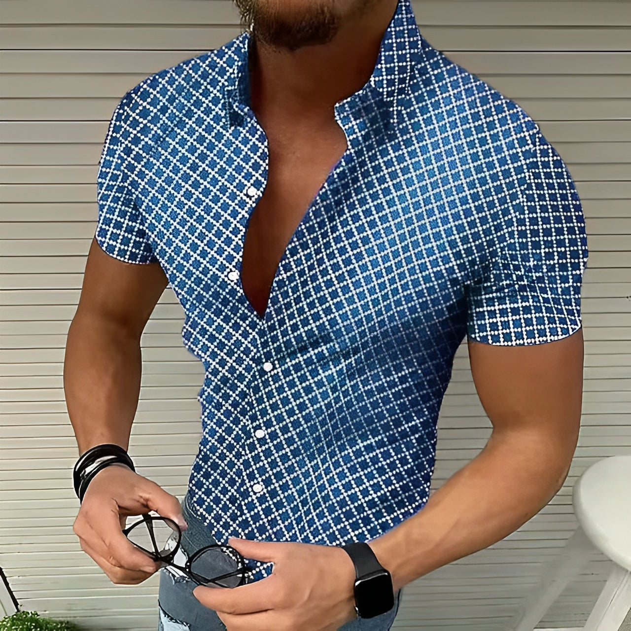 Fenton - Chemise à carreaux élégante pour homme