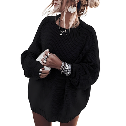 Gisselle - Oversized sweater in thick knit for women
