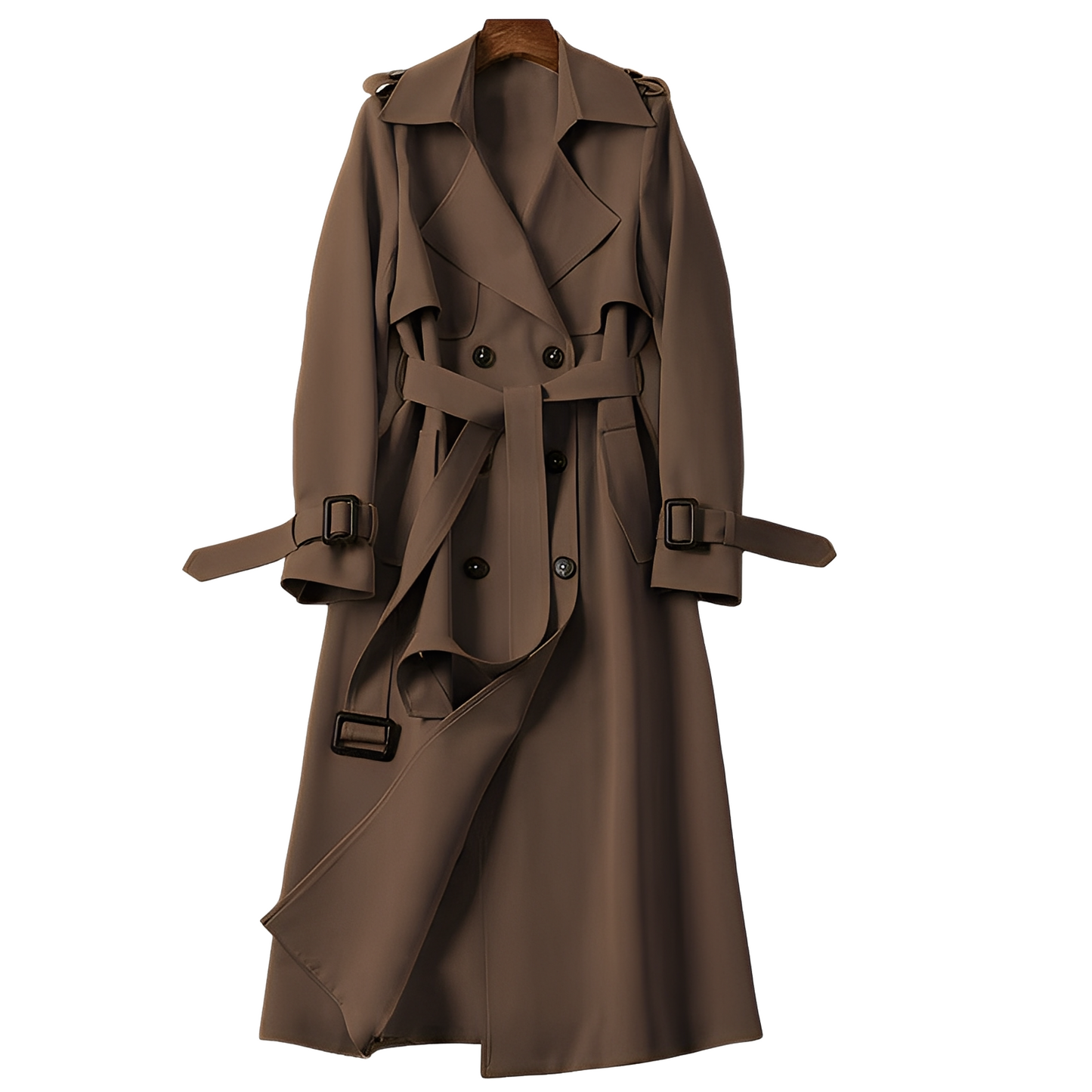 Patricia - Manteau trench chic avec boutonnage pour dames