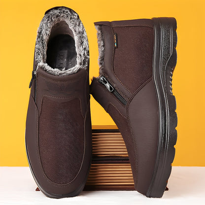 Konnor - Bottes d'hiver tendance avec doublure polaire pour hommes