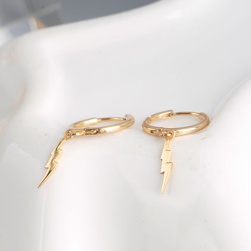 Boucles d'oreilles Lightning Hoop - Boucles d'oreilles Éclair