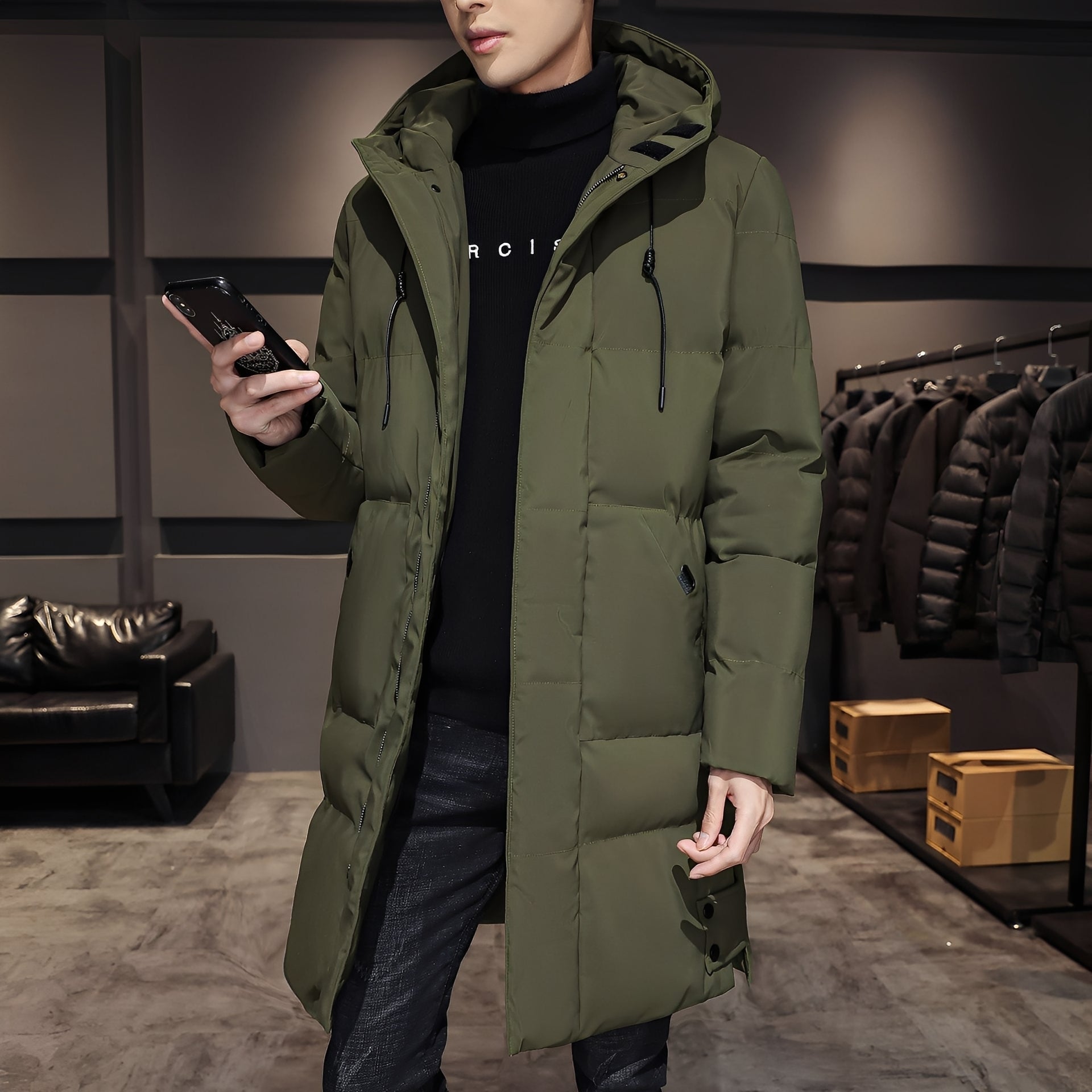 Bryan - Parka-veste épaisse et élégante pour hommes