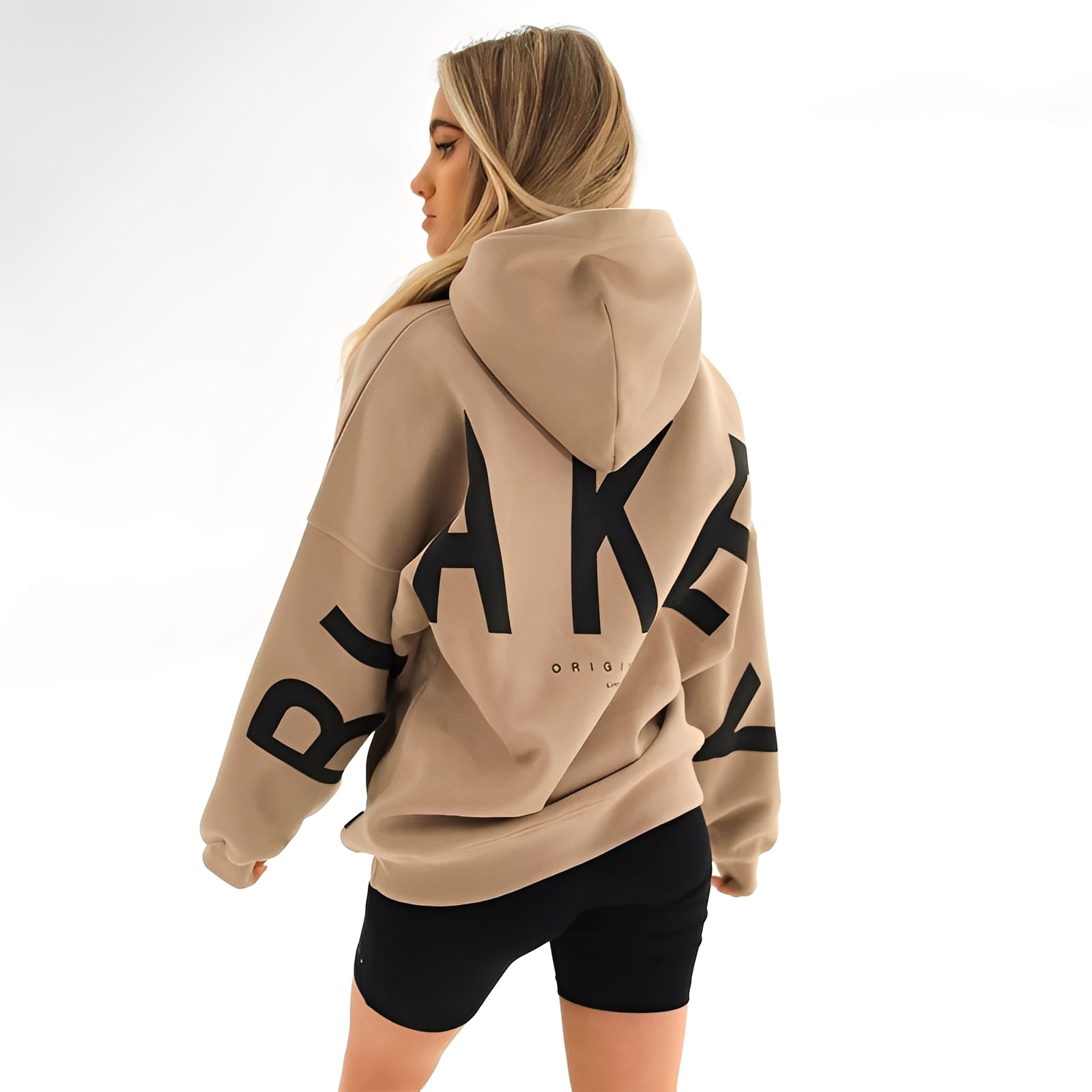 Angeline - Hoodie épais avec motif moderne pour femme
