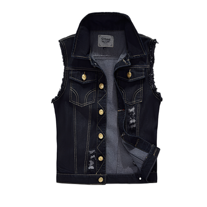 Morley - Veste en jean vintage avec poches pour hommes