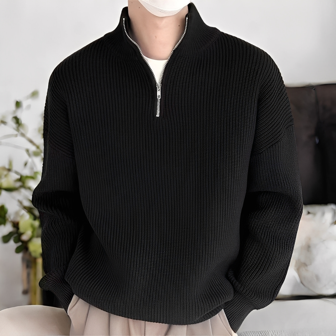 Jeffrey - Elegant sweater, casual knit for men