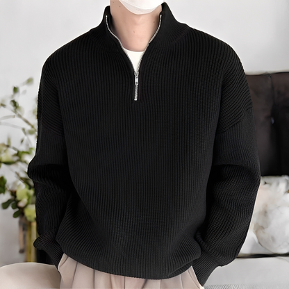 Jeffrey - Elegant sweater, casual knit for men