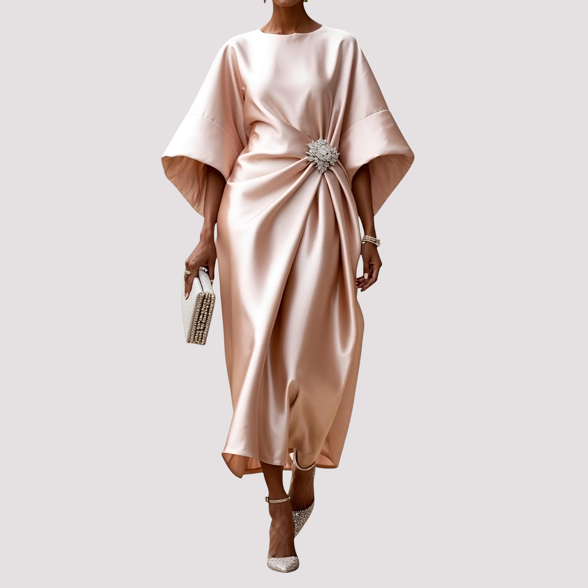 Kay - Robe Midi Élégante Croisée