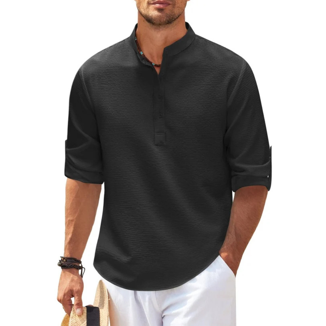 Cormac - Chemise à la mode avec demi-patte de boutonnage