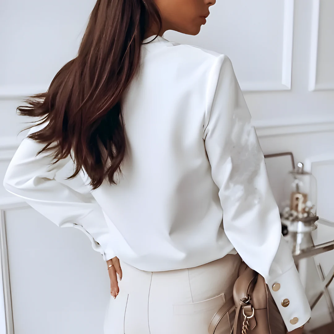 Emely - Haut femme boutonné au style décontracté