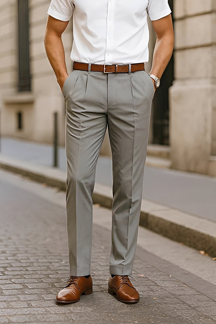 Brandon - Pantalons Droits Formels