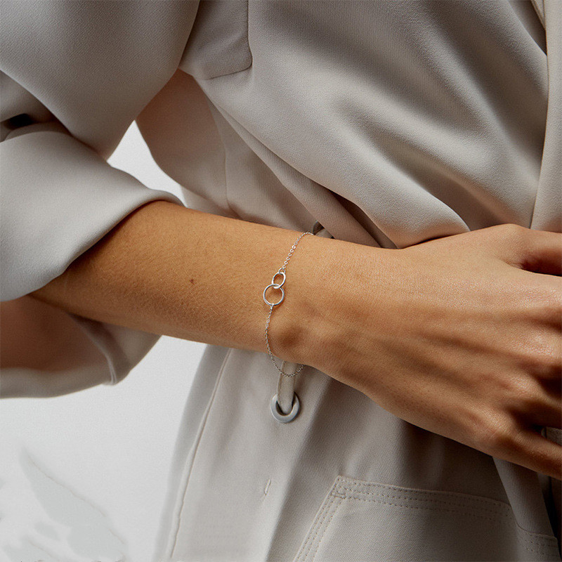 Bracelet d'anneaux entrelacés - Anneaux entrelacés