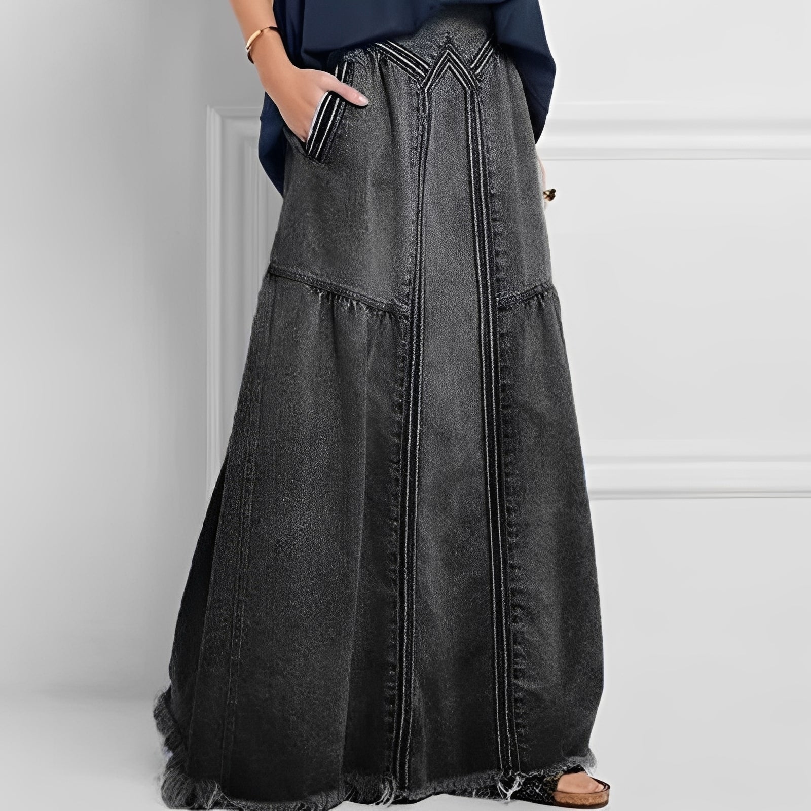 Nella - Jupe en jean élégante avec poche pour femmes