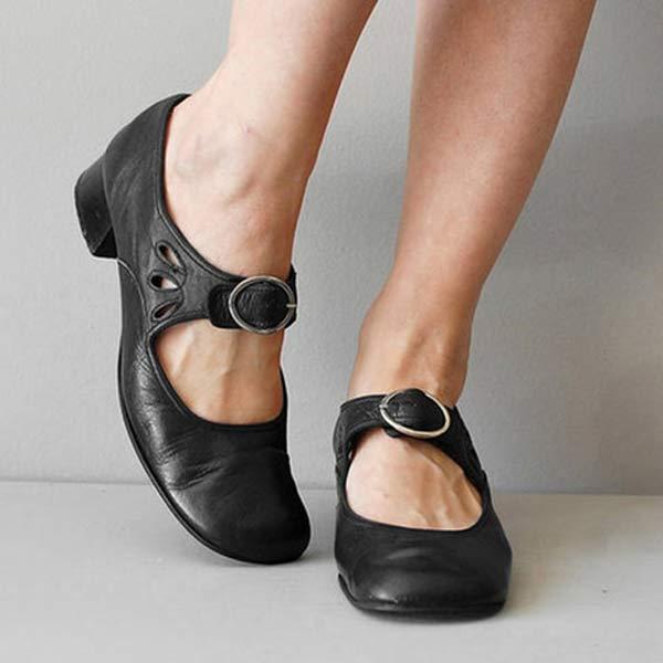 Beatrice - Sandales compensées avec boucle ajustable