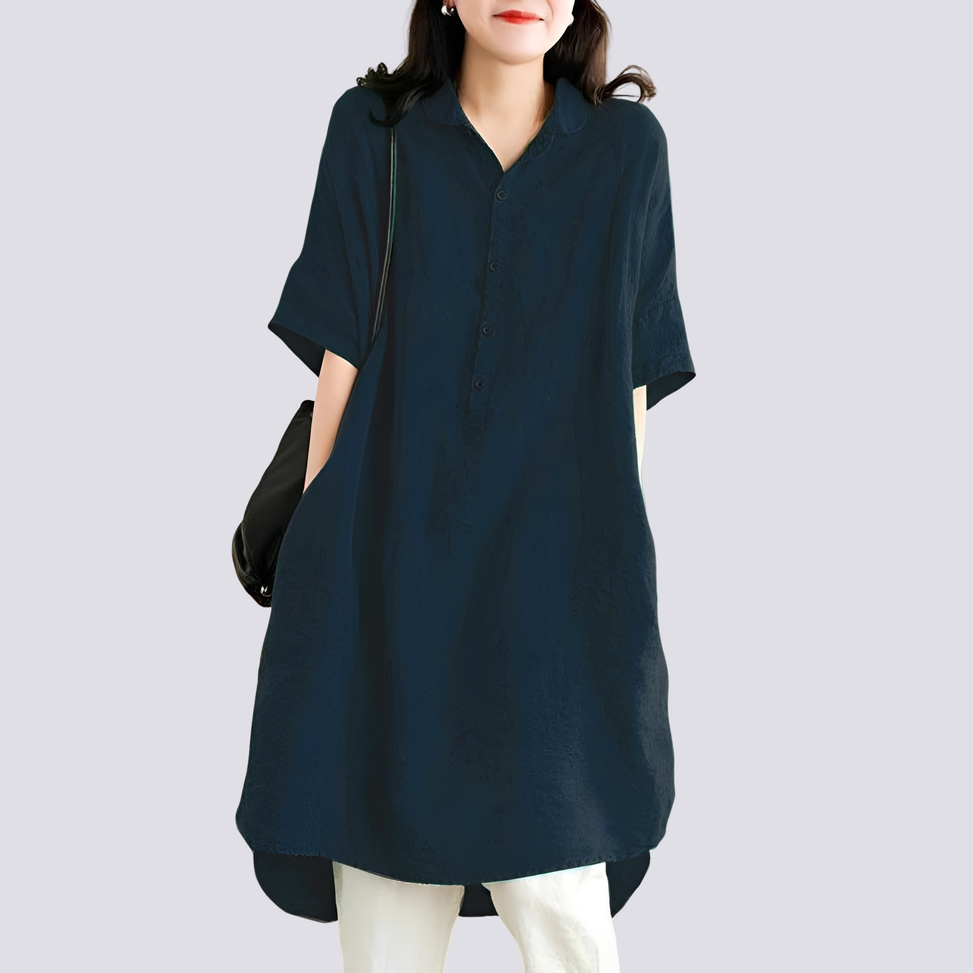 Deborah - Robe-chemise décontractée à coupe ample pour femmes