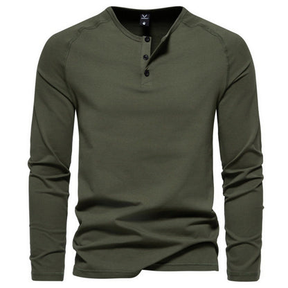 Malcom - Chemise homme à manches longues, simple et décontractée