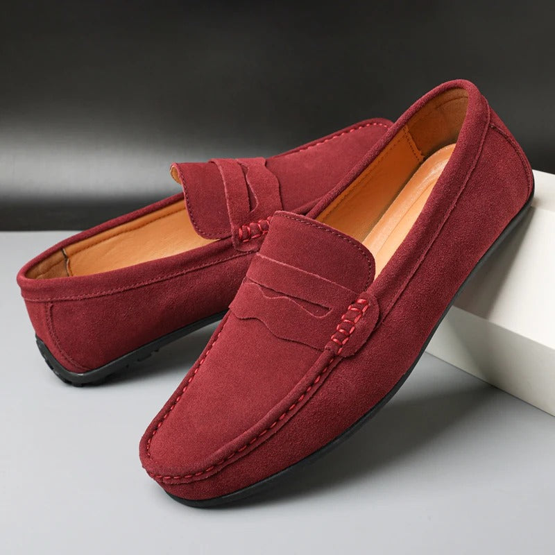 Alex – Mocassins en Daim au Style Intemporel
