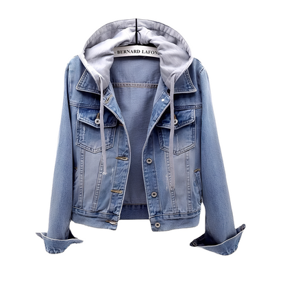 Karolyn - Veste élégante en jean avec capuche pour femmes