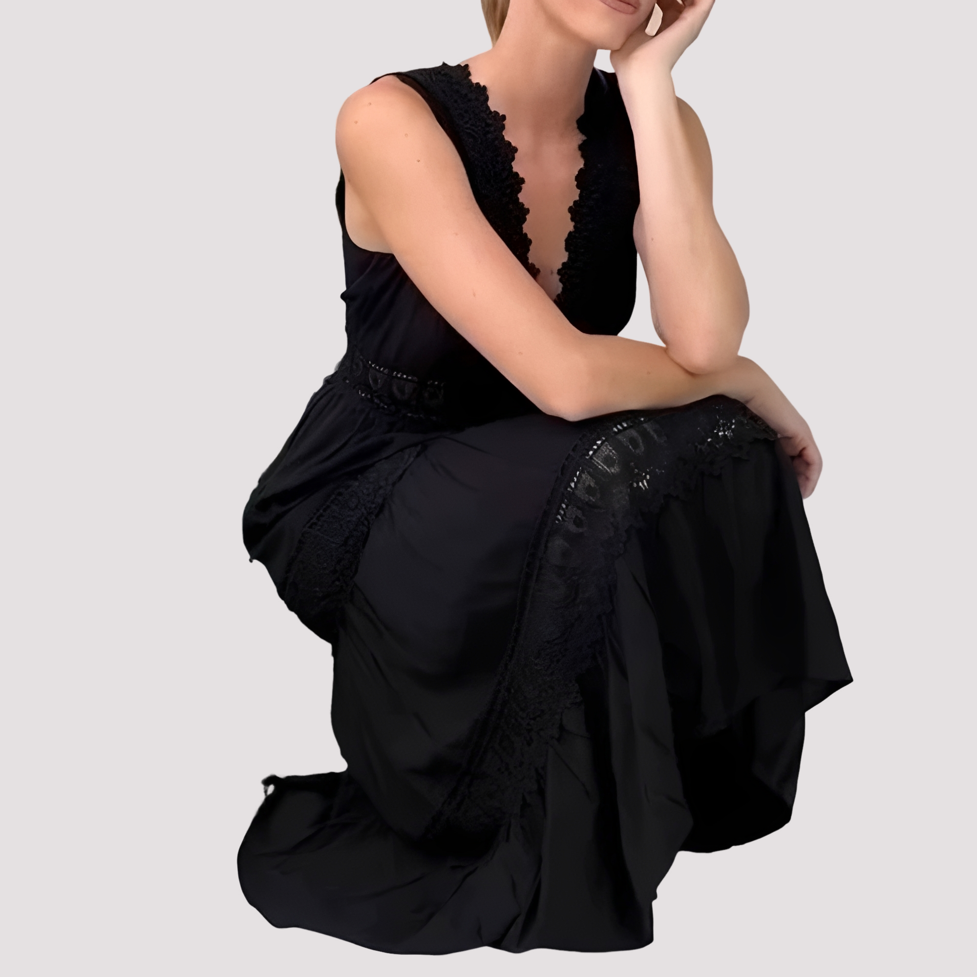 Tegan - Robe Midi Élégante